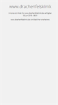 Mobile Screenshot of drachenfelsklinik.de