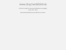 Tablet Screenshot of drachenfelsklinik.de